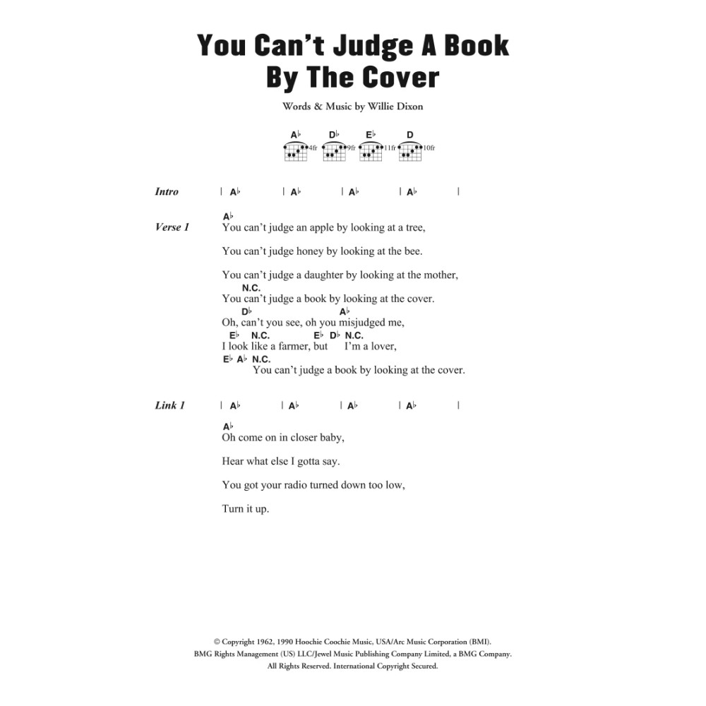 You Can't Judge A Book By The Cover